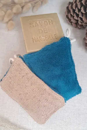 Pour le quotidien de la famille éponge réutilisable, lavable et durable. Ecologique et économique. Existe en box ou coffret cadeau à offrir éco-responsable.